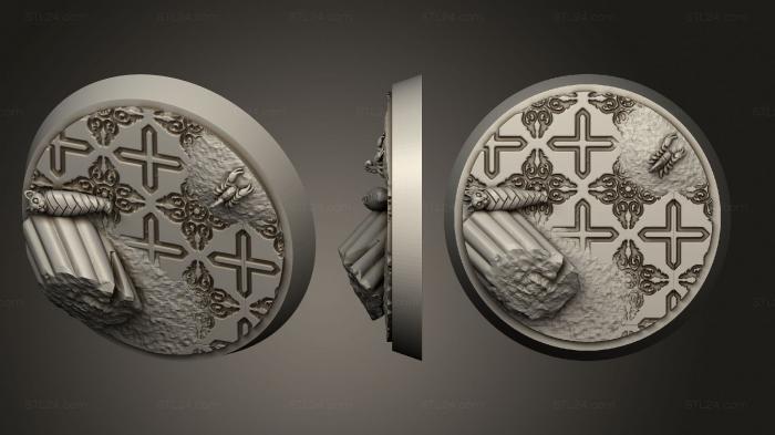 Bases (Arabian Nights Round 32mm ver4, BASES_0532) 3D models for cnc