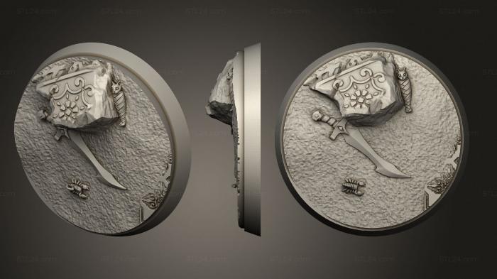 Bases (Arabian Nights Round 40mm ver1, BASES_0534) 3D models for cnc