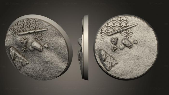 Bases (Arabian Nights Round 50mm ver1, BASES_0537) 3D models for cnc