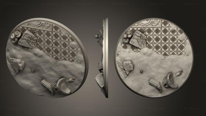 Bases (Arabian Nights Round 100mm, BASES_0540) 3D models for cnc