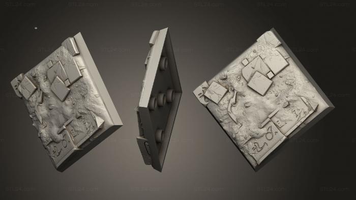 Базы (Армии песков 20x20 01 007, BASES_0578) 3D модель для ЧПУ станка
