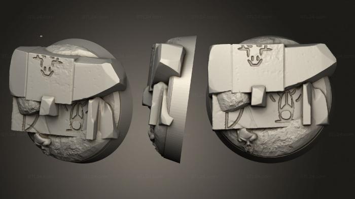 Bases (Armies of the Sands 25 01 001, BASES_0599) 3D models for cnc