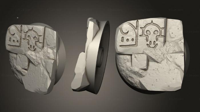 Bases (Armies of the Sands 25 01 002, BASES_0600) 3D models for cnc