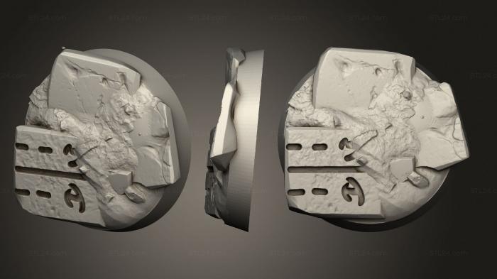 Базы (Армии песков 25 01 008, BASES_0606) 3D модель для ЧПУ станка