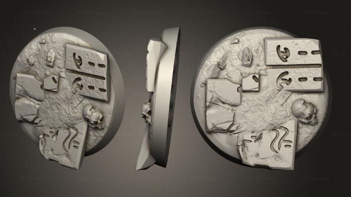 Bases (Armies of the Sands 25 01 020, BASES_0618) 3D models for cnc