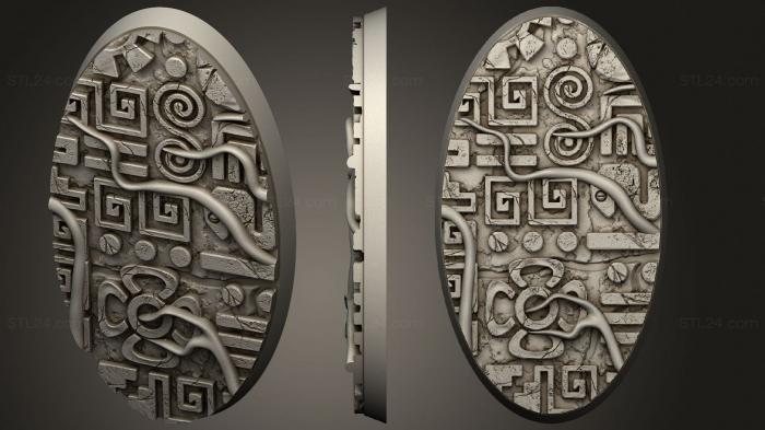 Aztec 75mm oval magnet