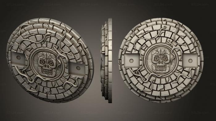 Bases (aztec arc terrain magnets bottom, BASES_0676) 3D models for cnc