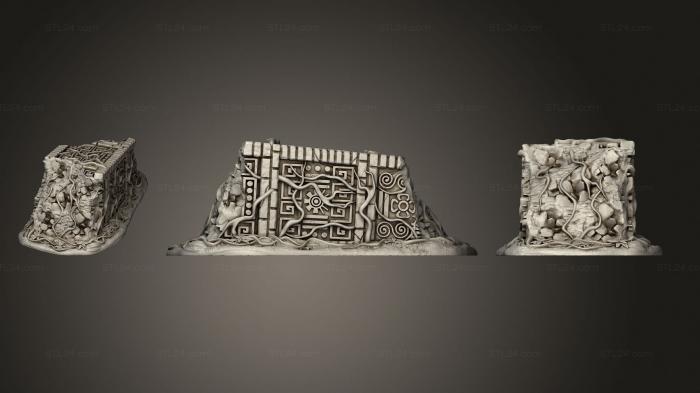 Bases (aztec terrain fallen tower, BASES_0679) 3D models for cnc