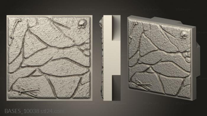 Bases (Board Tiles Middle Tile, BASES_10038) 3D models for cnc