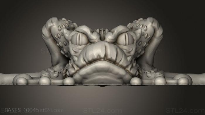 Bases (Orc King Blood Toad blue toad, BASES_10045) 3D models for cnc