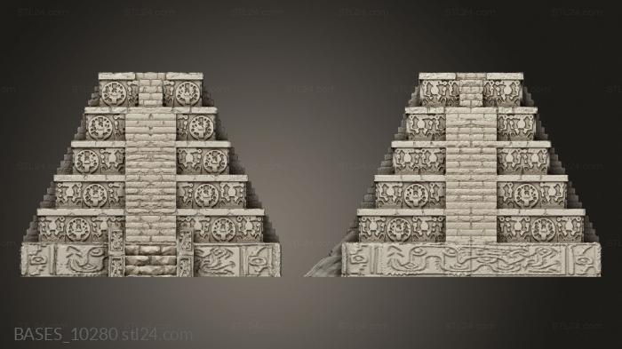 Bases (Quetzal Itza Pyramid, BASES_10280) 3D models for cnc