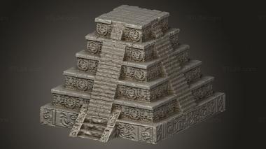 Bases (Quetzal Itza Pyramid, BASES_10280) 3D models for cnc