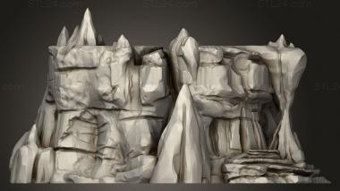 Bases (Raised Caverns, BASES_10299) 3D models for cnc