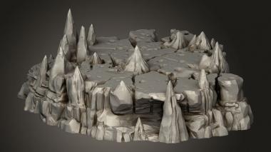 Bases (Raised Caverns, BASES_10300) 3D models for cnc