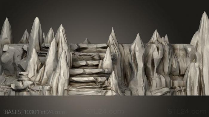 Bases (Raised Caverns, BASES_10301) 3D models for cnc