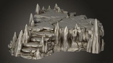 Bases (Raised Caverns, BASES_10301) 3D models for cnc