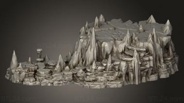 Bases (Raised Caverns, BASES_10302) 3D models for cnc