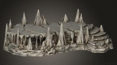 Bases (Raised Caverns, BASES_10303) 3D models for cnc