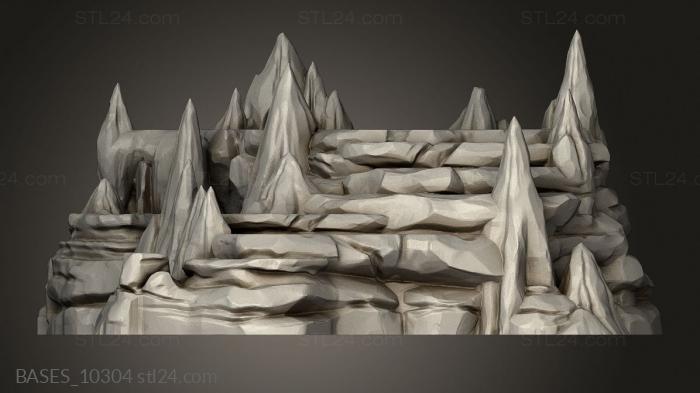 Bases (Raised Caverns, BASES_10304) 3D models for cnc