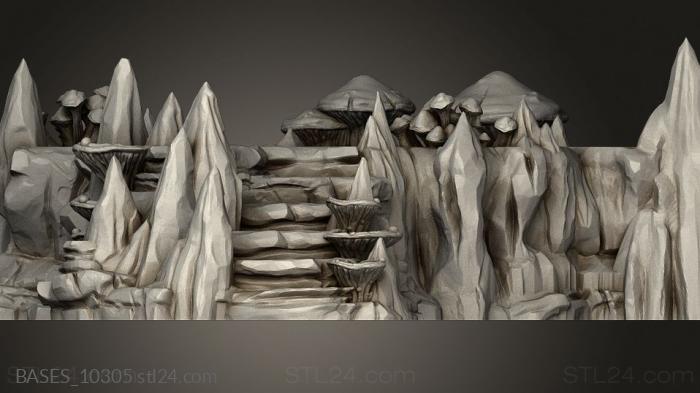 Bases (Raised Shroom Caverns Mushroom, BASES_10305) 3D models for cnc