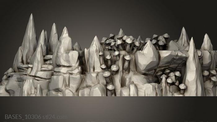 Bases (Raised Shroom Caverns Mushroom, BASES_10306) 3D models for cnc