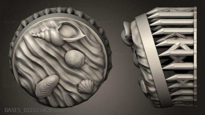 Bases (Rise the Shark God, BASES_10352) 3D models for cnc