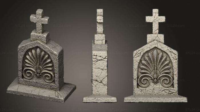 Bases (base graveyard scenery i, BASES_1037) 3D models for cnc