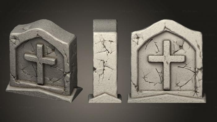Bases (base graveyard scenery j, BASES_1038) 3D models for cnc