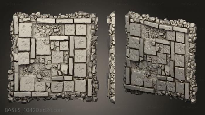 Bases (Roads Ruin Ruins, BASES_10420) 3D models for cnc