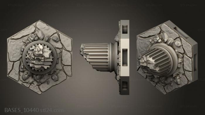 Bases (Floors and Ruins Ruin Col opt, BASES_10440) 3D models for cnc