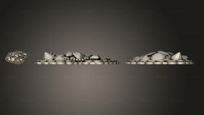 Базы (Базовый пиратский пейзаж j, BASES_1102) 3D модель для ЧПУ станка