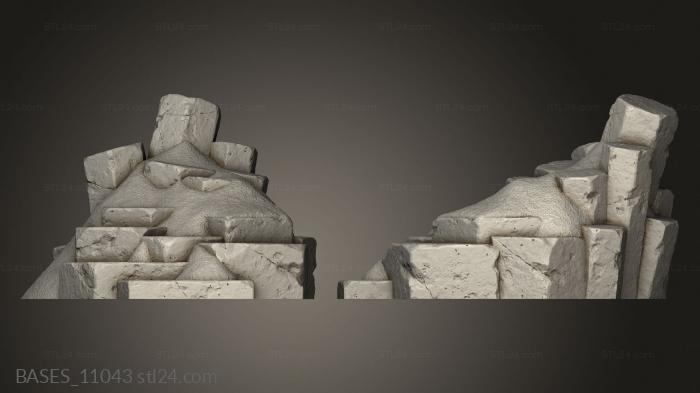 Bases (Sandy Dunes Luba Rocks, BASES_11043) 3D models for cnc