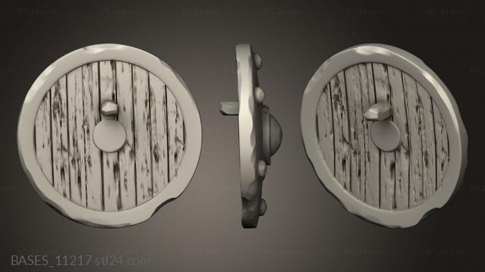 Bases (SKELETON BOYAR GUARD SHIELD, BASES_11217) 3D models for cnc