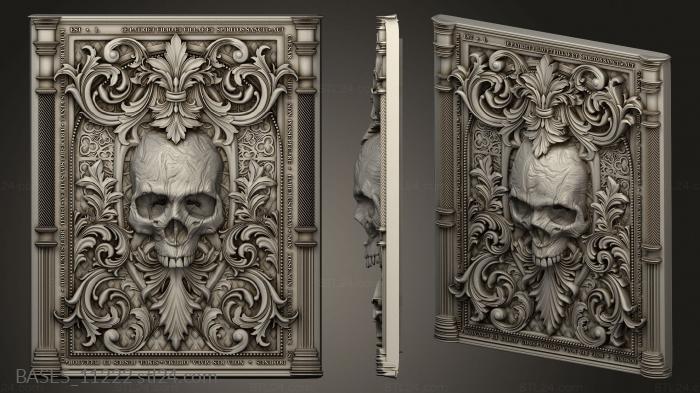 Skull in Victorian frame