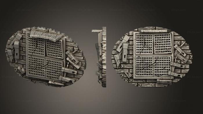 Базы (Базовый пиратский корабль 120x92 мм l, BASES_1123) 3D модель для ЧПУ станка