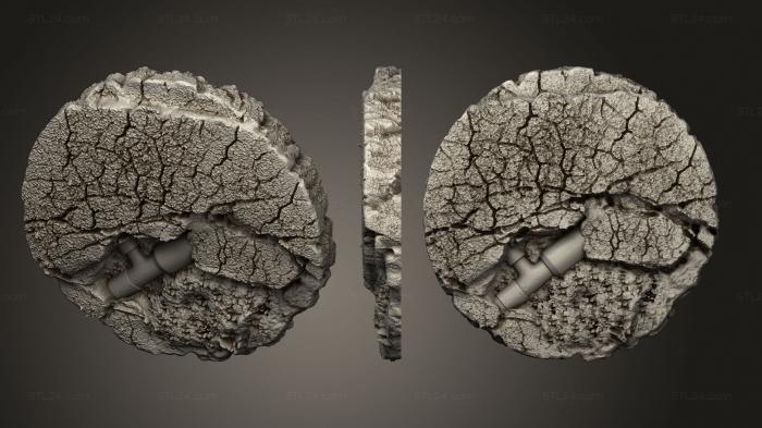 Bases (base road core set 02 40mm k, BASES_1137) 3D models for cnc