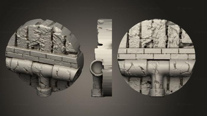 Bases (base sewers 25mm d, BASES_1152) 3D models for cnc