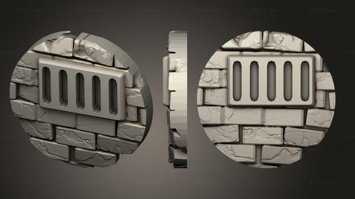 Bases (base sewers 25mm e, BASES_1153) 3D models for cnc