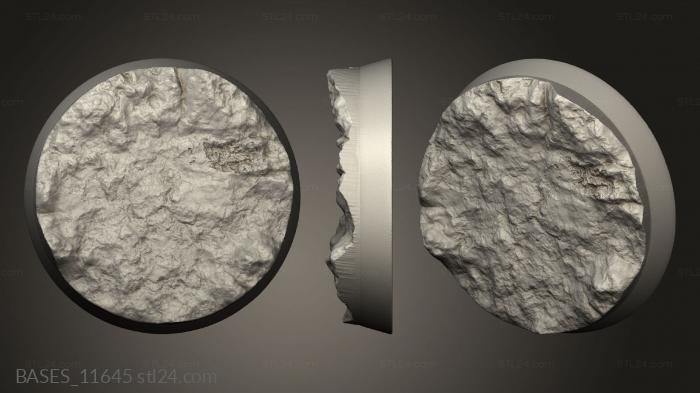 Bases (Themed Rocky, BASES_11645) 3D models for cnc