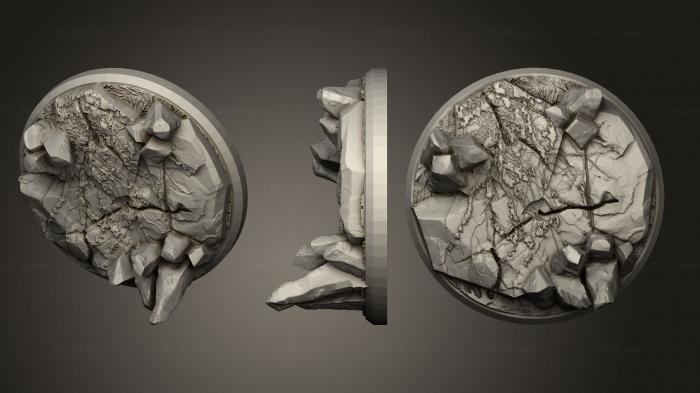 Bases (Base Stones fixed, BASES_1212) 3D models for cnc