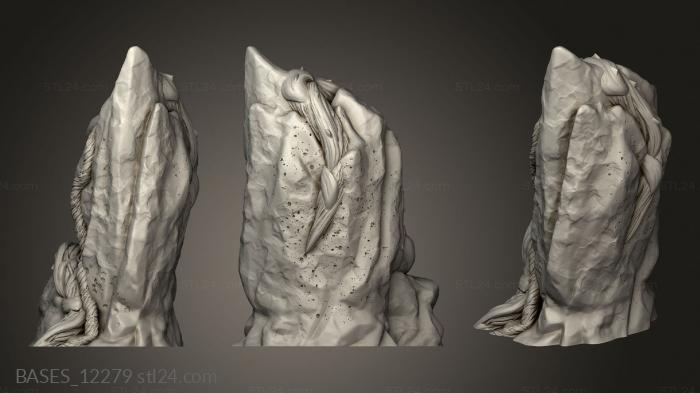 Bases (Vined Rocks Rock, BASES_12279) 3D models for cnc