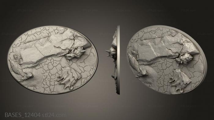 Базы (Овал Вакатуру, BASES_12404) 3D модель для ЧПУ станка