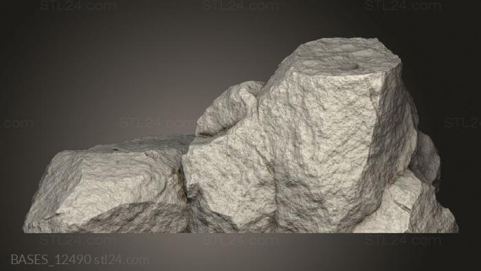 Bases (White Beard from Rock, BASES_12490) 3D models for cnc