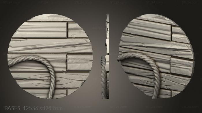 Bases (WOODEN Texture Wood, BASES_12556) 3D models for cnc