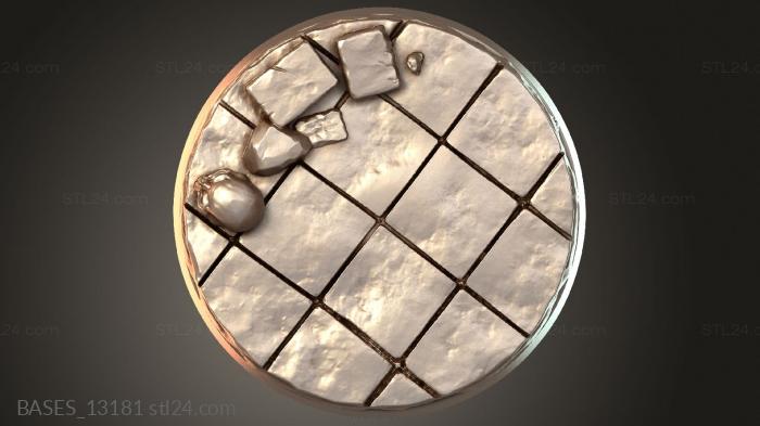 Базы (Рыцари склепа, BASES_13181) 3D модель для ЧПУ станка