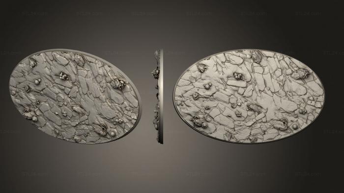 Bases (Bases Oval 105x170, BASES_1492) 3D models for cnc