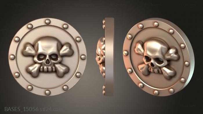 Базы (Скелет Орды Всадников Щит Дрожит, BASES_15056) 3D модель для ЧПУ станка