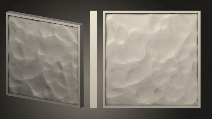 Bases (Blown Snow Square 20mm 003, BASES_1781) 3D models for cnc
