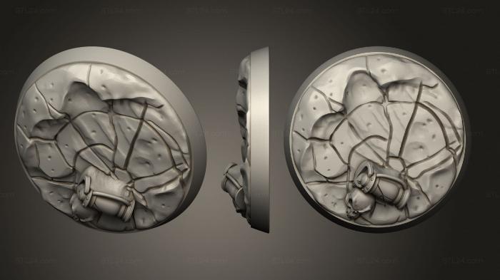 Базы (Бонусные Гончие - големы Клэя Вествуда, BASES_1812) 3D модель для ЧПУ станка