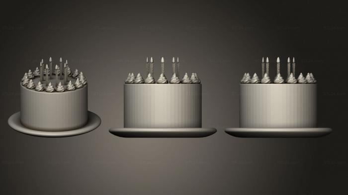 Базы (Имитация торта, BASES_1869) 3D модель для ЧПУ станка